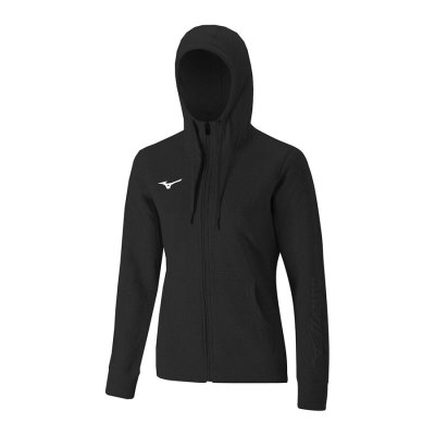 Sudaderas Con Capucha Mizuno Sweat FZ Mujer - Negros - Chile M856IVSAQO